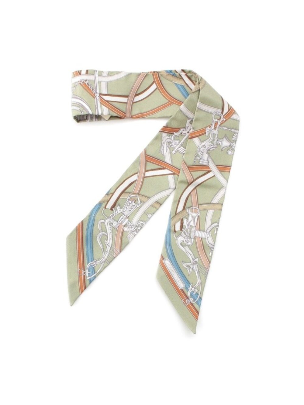 Hermes Twilly Silk Harnais Legendaire Legendary Harness All Over Print Scarf